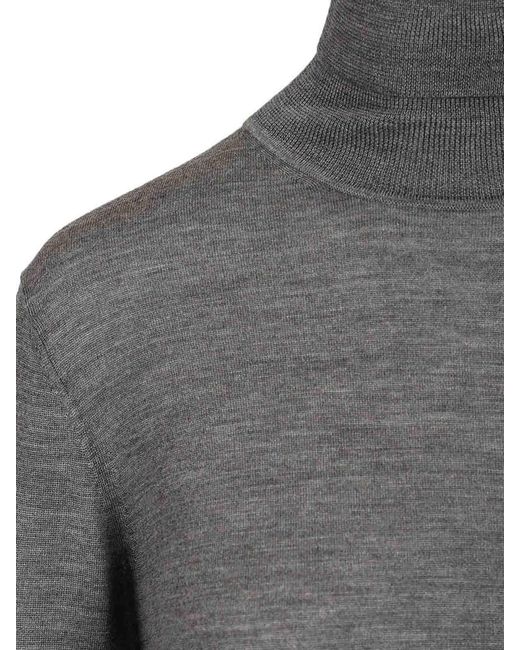Forte_forte Gray Merino Wool Turtleneck