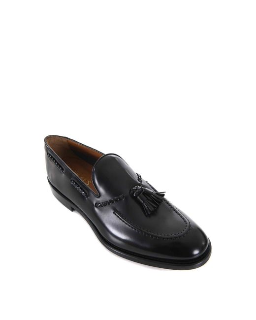 Doucal's Black Doucals Loafers for men