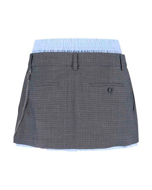 Alexander Wang Blue Mini Skirt