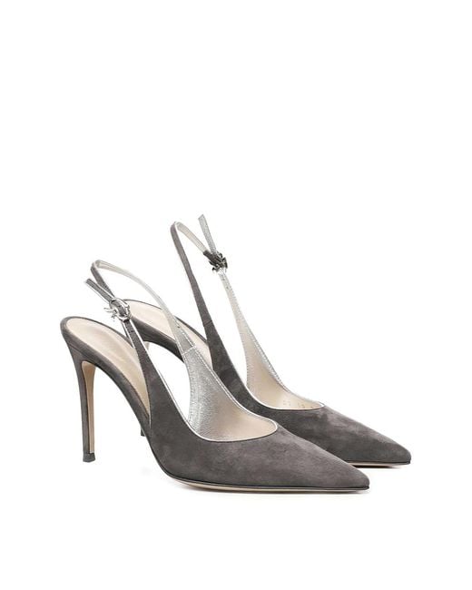 Gianvito Rossi White Robbie Slingback