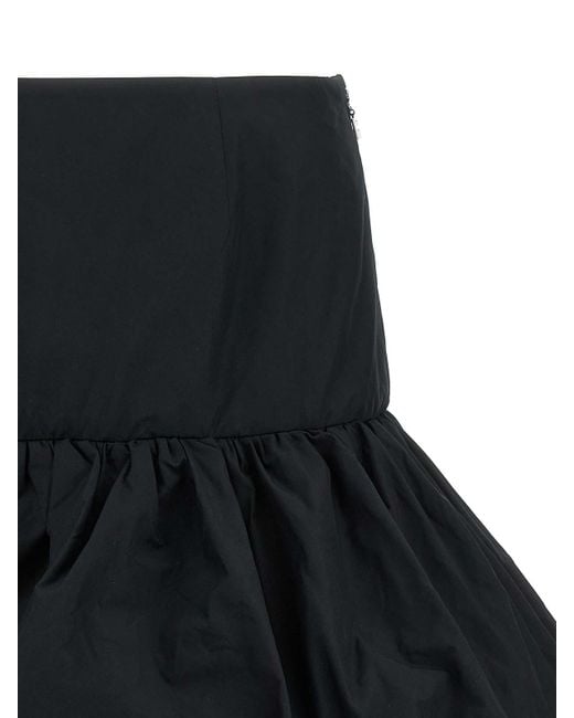 ROTATE BIRGER CHRISTENSEN Black Mini Balloon Skirt