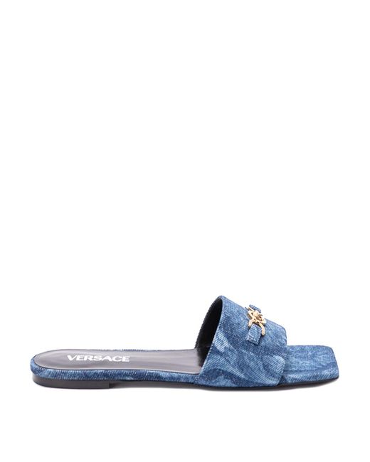 Versace Blue Denim Sandals