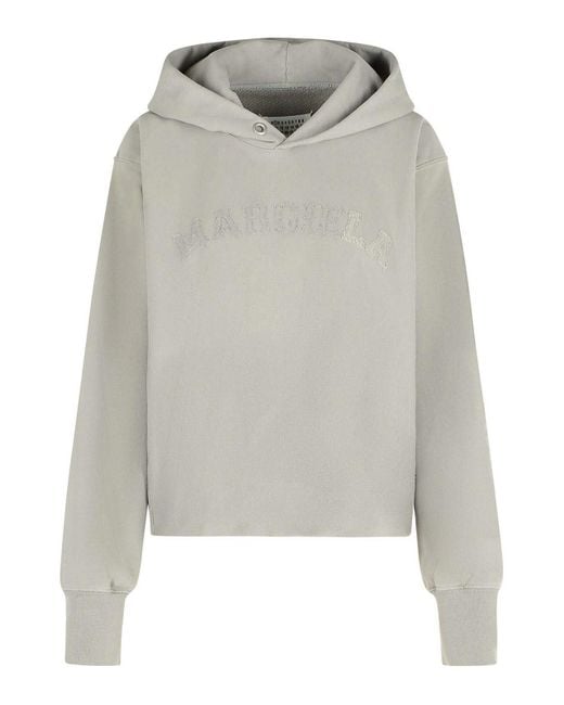 Maison Margiela Gray Cotton Hoodie
