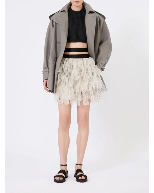 Max Mara White Talc Skirt