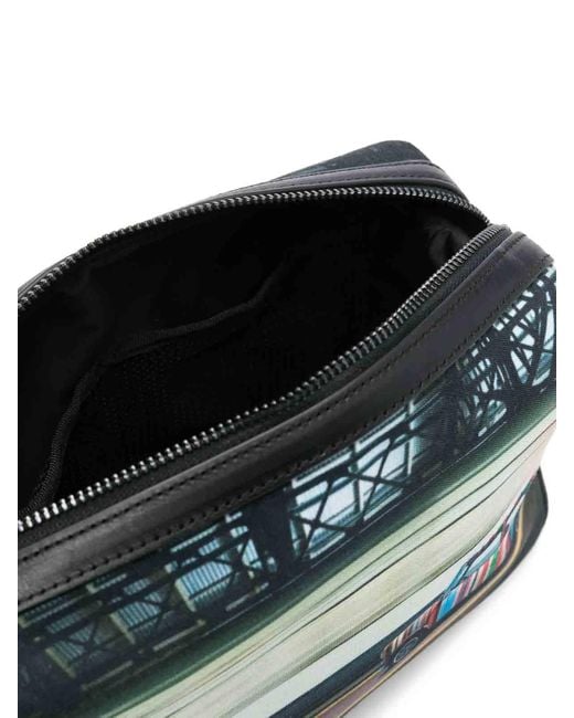 Borsa Di Lavaggio A Stampa Oad di Paul Smith in Gray da Uomo