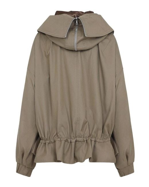 Dries Van Noten Brown Villas Oversized Twill Bomber Jacket