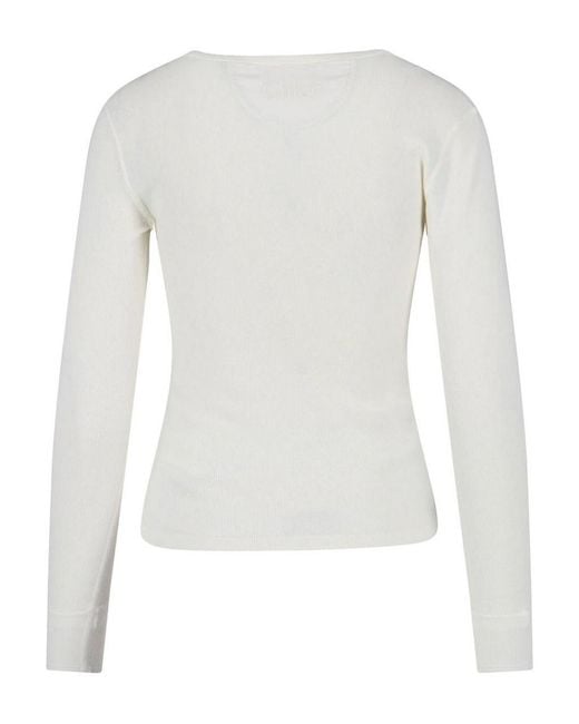 Chloé White Ribbed Sweater