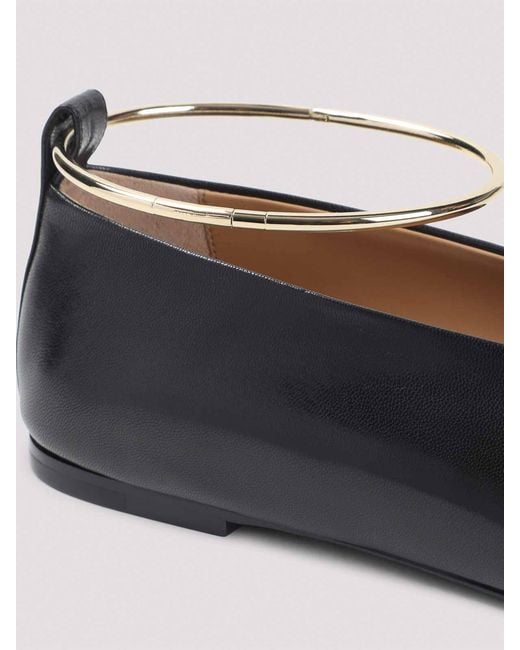 Jil Sander Black Ring Ballerina