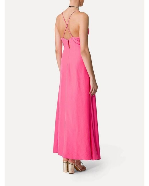 Forte_forte Pink Silk Slip Dress