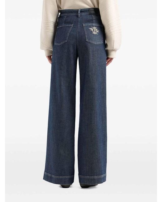 Giorgio Armani Blue Trousers Denim Collection