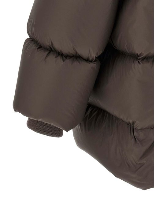 Rick Owens Brown 'Turtle' Down Jacket for men