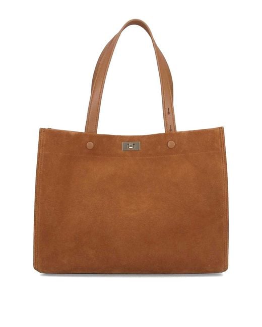 Anya Hindmarch Brown Small Tote Bag