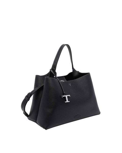 Tod's Black Medium Leather Handbag