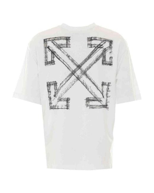 Off-White c/o Virgil Abloh White Motion Arrow Skate T-Shirt for men