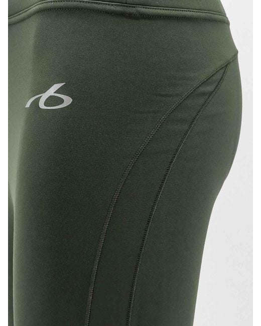 Balenciaga Green Flared Techwear Leggings