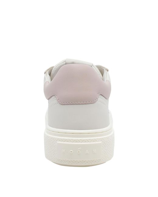 Hogan White Crosswind Platform Sneakers