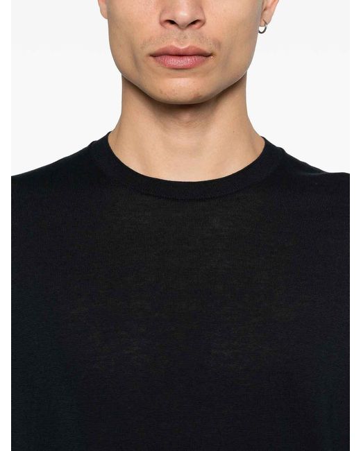 Zanone Black Sweater for men
