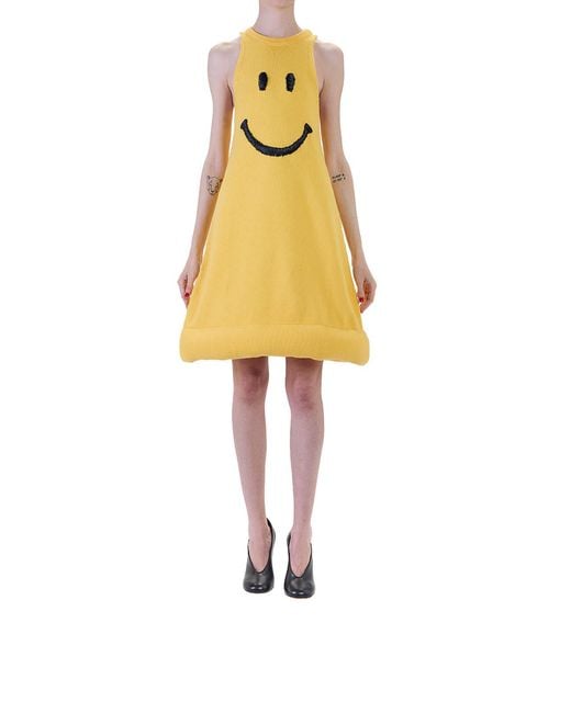 Moschino Yellow Smile Dress