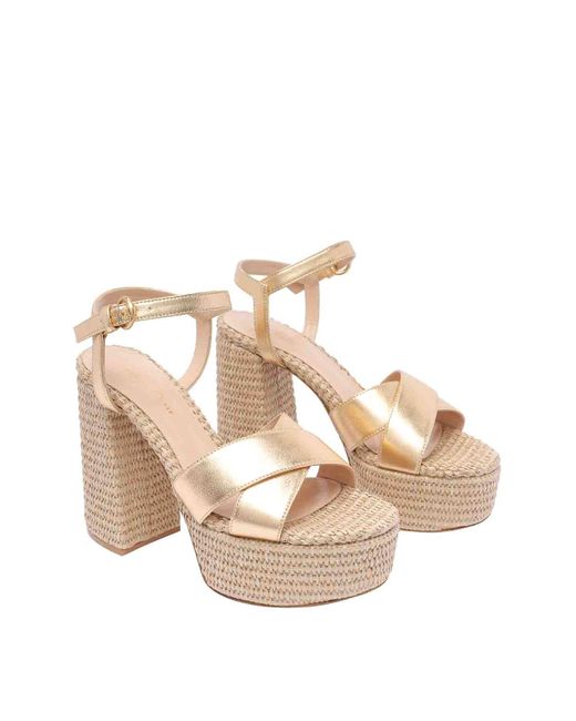 Gianvito Rossi Natural Bebe Platform Sandals