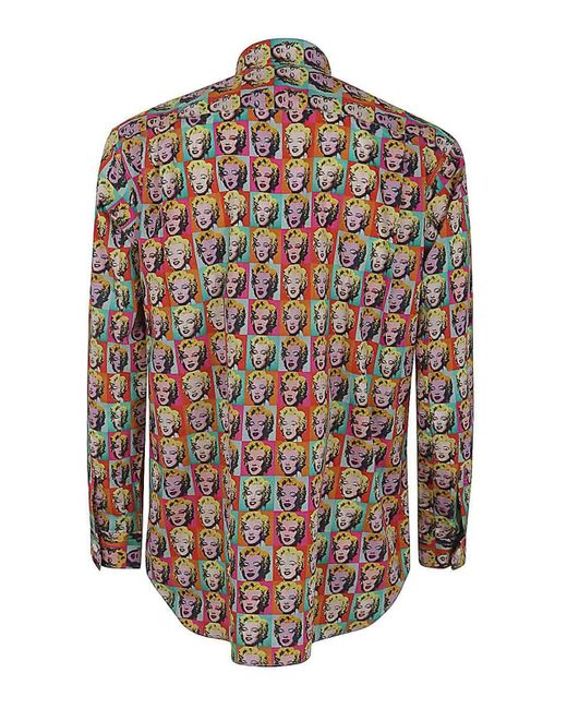 Comme des Garçons Multicolor Cotton Shirt for men