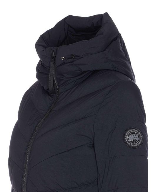 Canada Goose Blue Clair Down Jacket Frontal Zip Closure