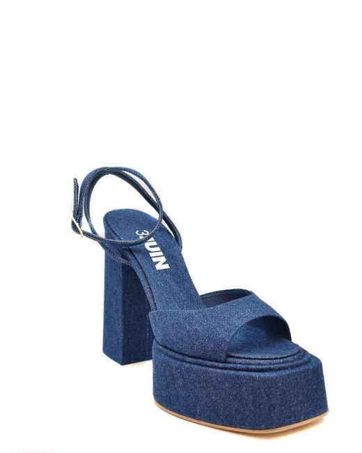 3Juin Blue Denim Sandals