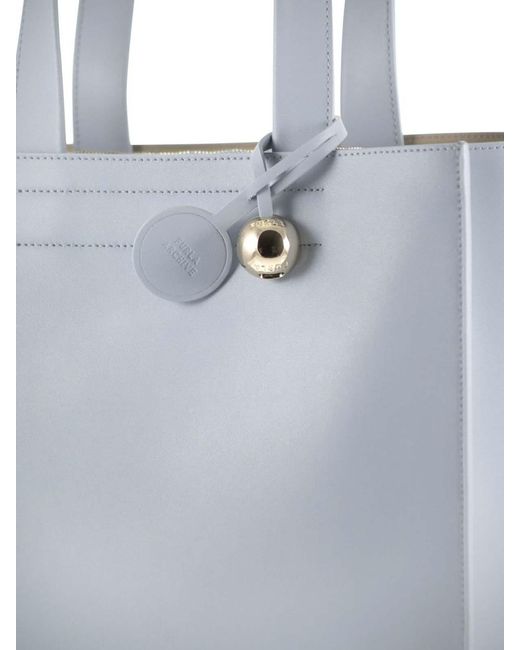 Furla Blue Divide Medium Tote Bag