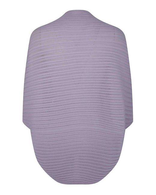 Pleats Please Issey Miyake Purple Stream Cardigan