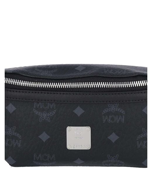 MCM White Small Fursten Bum Bag for men