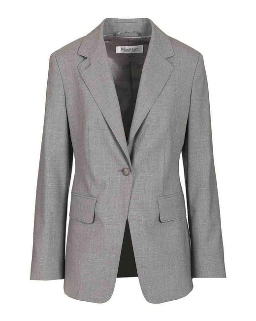 Max Mara Gray Wool Blazer
