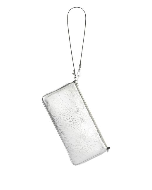 Courreges White Naplack Bag With Logo