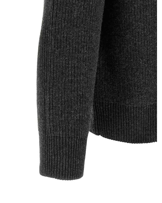 J.W. Anderson Gray Half-Zip Sweater for men