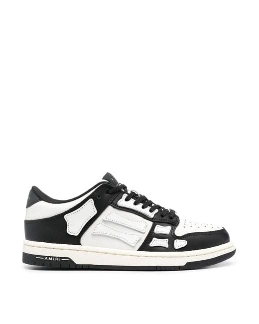 Amiri White Skel Top Low Sneakers