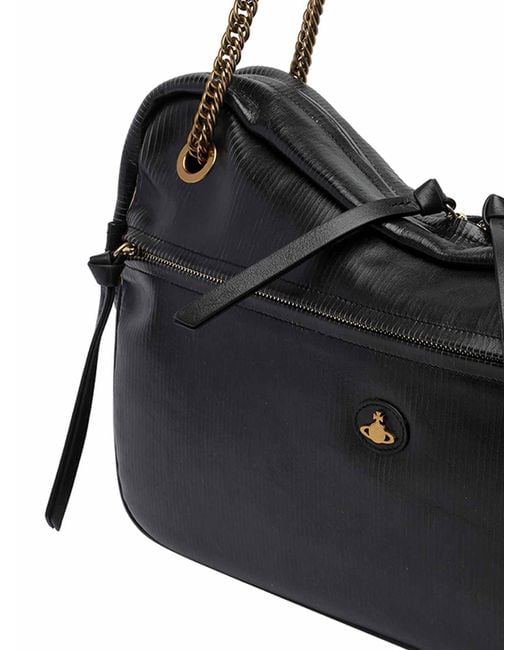 Vivienne Westwood Black Large Dolce Shoulder Bag