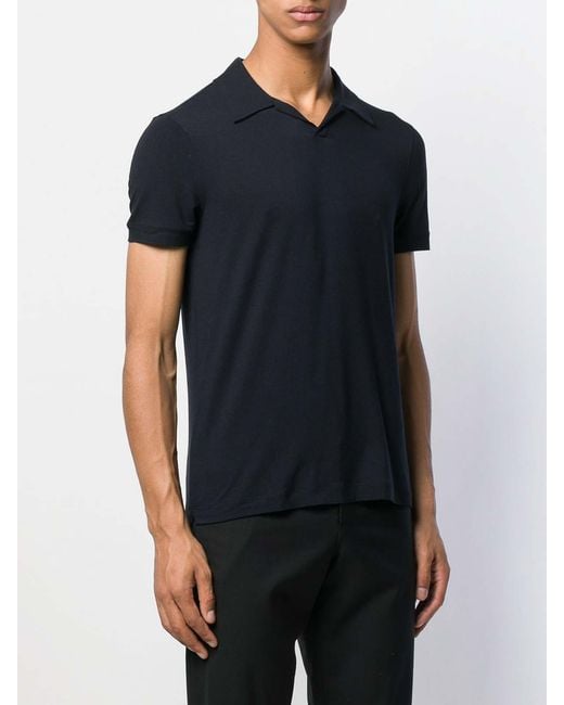 Giorgio Armani Black Polo Shirt for men