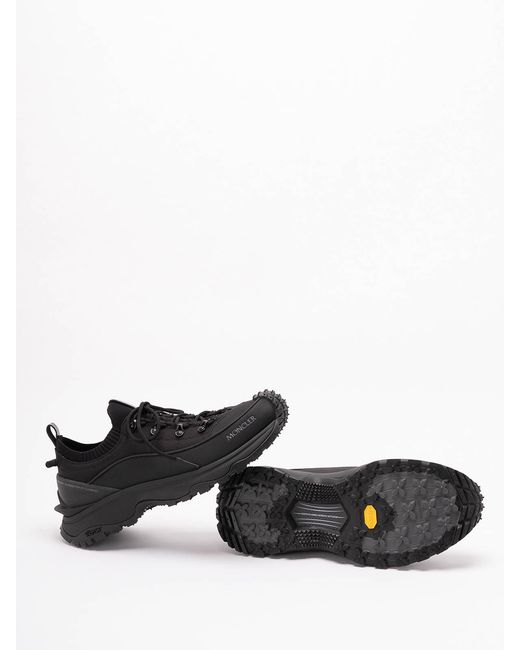Moncler Black Trailgrip Lite3 Low Top Sneakers for men