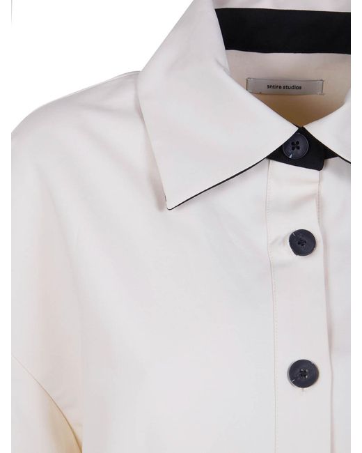 Entire studios White Polo Top