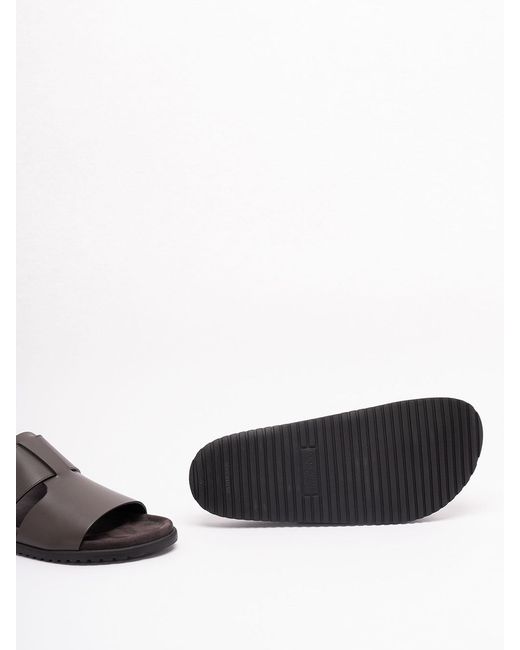 Dolce & Gabbana Brown Leather Sandals for men