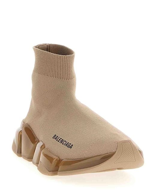 Balenciaga Natural Speed 20 Full Clear Sole Sneakers
