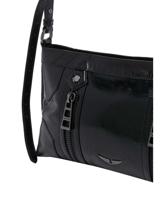 Zadig & Voltaire E Bblack Sunny Moody Vintage Crossbody Bag