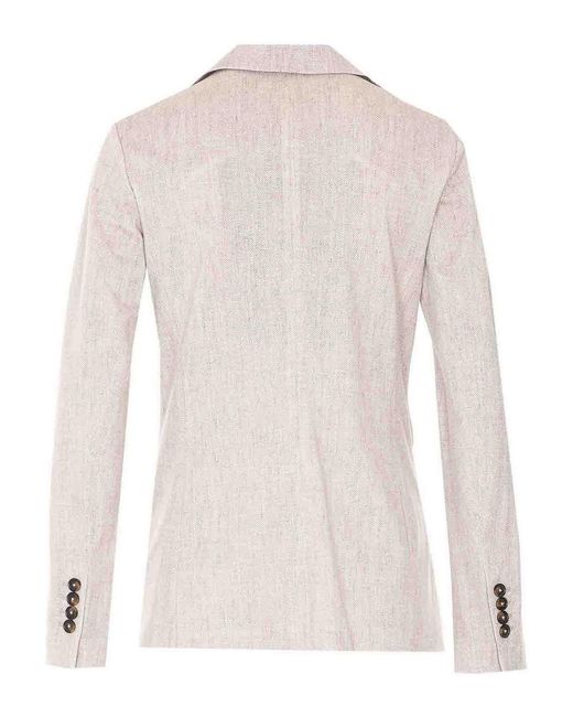 Circolo 1901 Natural Single Breasted Button Jacket