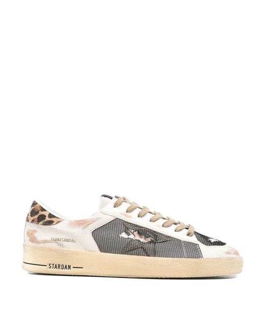 Golden Goose Deluxe Brand Natural Stardan Leather Sneakers for men