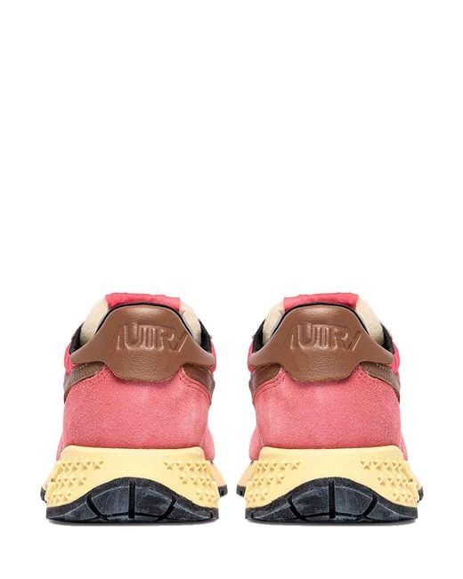 Autry Pink Reelwind Sneakers