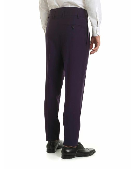 Vivienne Westwood Blue High-Waisted Trousers for men