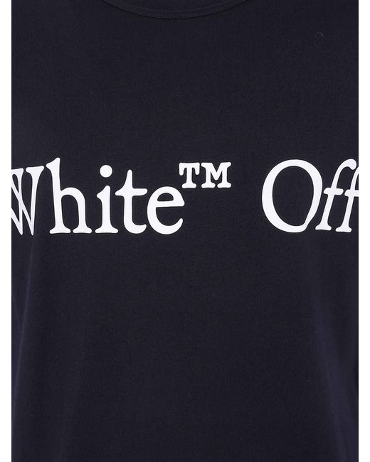 Off-White c/o Virgil Abloh Black Bookish Scarf Regular Short Sleeves Tee for men
