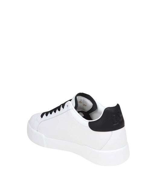 Dolce & Gabbana Metallic Sneakers Portofino Light Leather for men