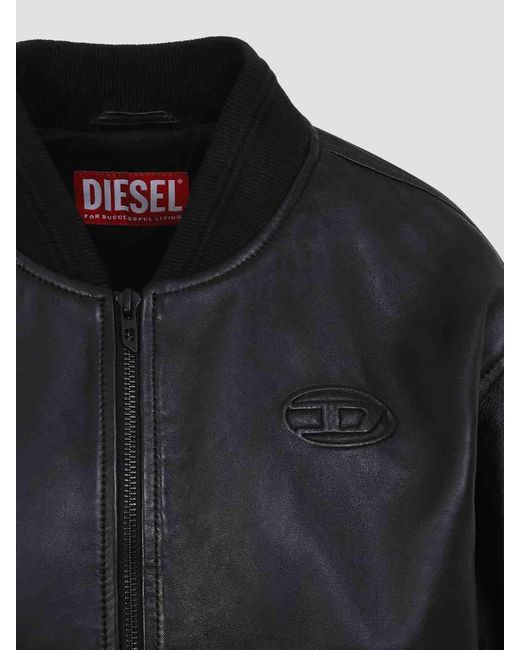 DIESEL Black L-Ilyan Rb Jacket