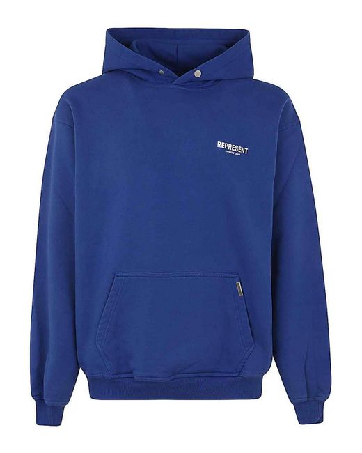 Represent Blue Hoodie for men