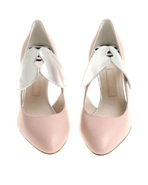 Lulu Guinness Pink Cut-Out Detailed Pumps