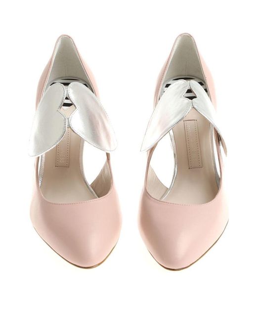 Lulu Guinness Pink Cut-out Detailed Pumps